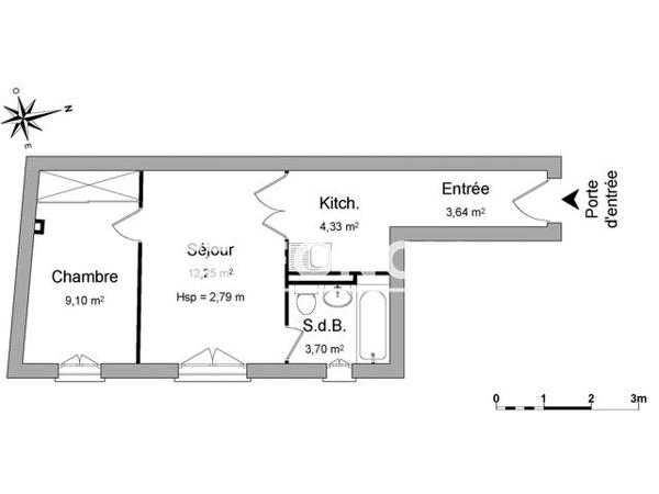 Location Appartement 2 pièces 33.02 m² - 4 RUE PAU CASALS Boulogne Billancourt 92100