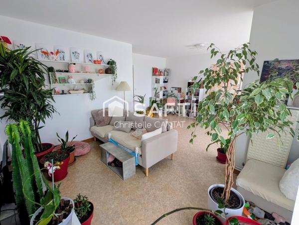 Appartement F4, double séjour, 3 chambres, cave