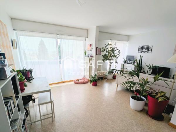Appartement F4, double séjour, 3 chambres, cave