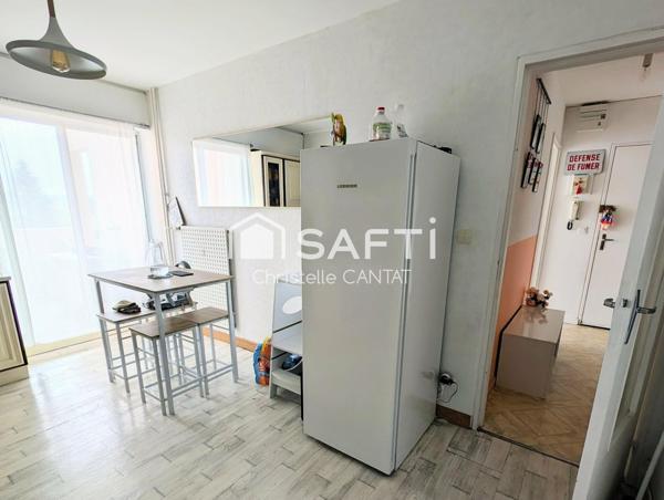 Appartement F4, double séjour, 3 chambres, cave