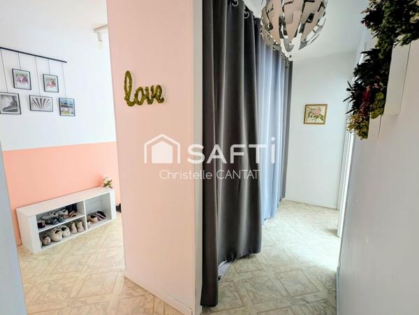 Appartement F4, double séjour, 3 chambres, cave