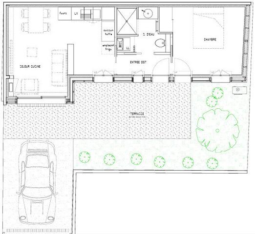 MERIGNAC ARLAC - Maison 1 chambre, jardin, stationnement