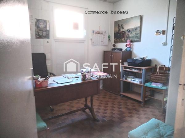 Maison de 200m² avec 4 chambres, garage piscine + local commercial tout commerce + Studio