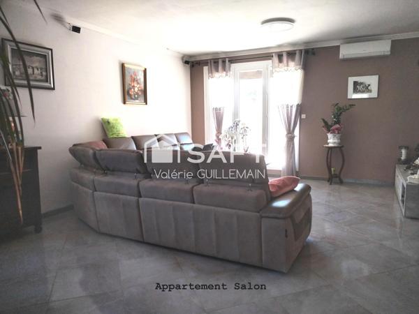 Maison de 200m² avec 4 chambres, garage piscine + local commercial tout commerce + Studio