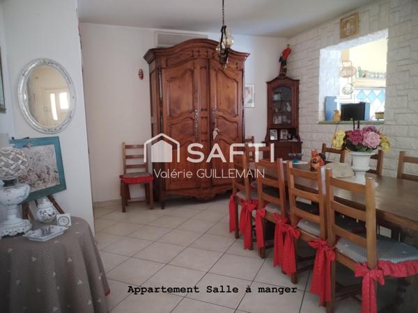 Maison de 200m² avec 4 chambres, garage piscine + local commercial tout commerce + Studio