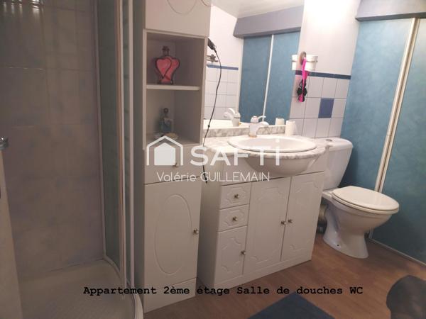 Maison de 200m² avec 4 chambres, garage piscine + local commercial tout commerce + Studio