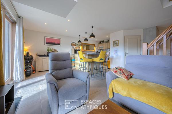 Lumineux duplex avec balcon