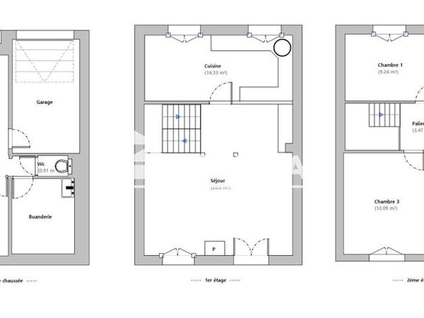 Location Maison 5 pièces 93.95 m² - 62 RUE DE L'AUVERGNE Landser 68440