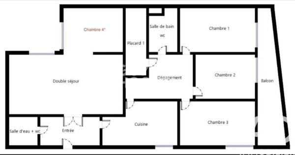 Appartement à vendre 5 pièces 127 m² Versailles