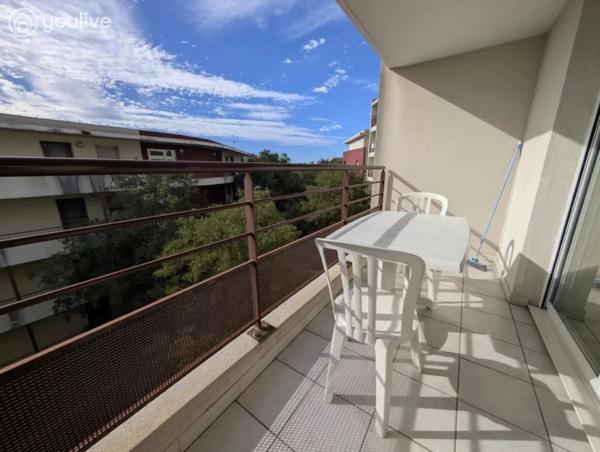 Studio de 25 m² avec terrasse — Quartier Hôpitaux-Facultés