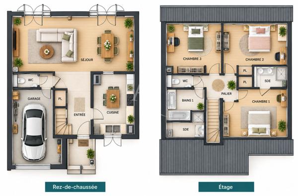 Maison individuelle sans travaux avec jardin ? 98m² ? Magny-le-Hongre