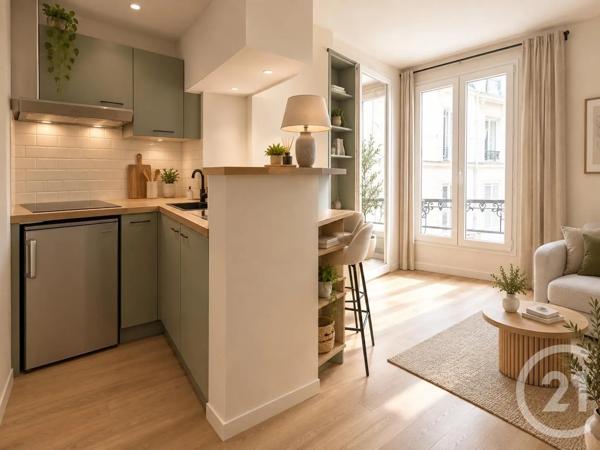 Appartement F2 à vendre  2 pièces - 22 m 2   PARIS  - 75018