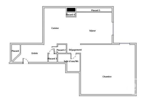 Appartement F2 à vendre  2 pièces - 22 m 2   PARIS  - 75018