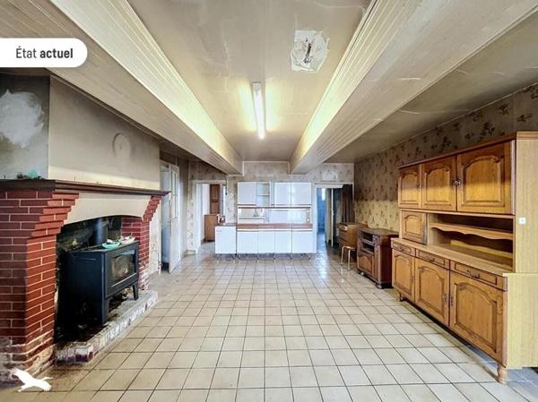 Maison à vendre 86 336 € La Châtre-Langlin 5 p 189 m² DPE F