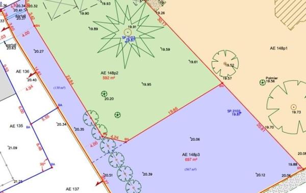 Vente Terrain en seconde ligne - 697 m² Sainte-foy