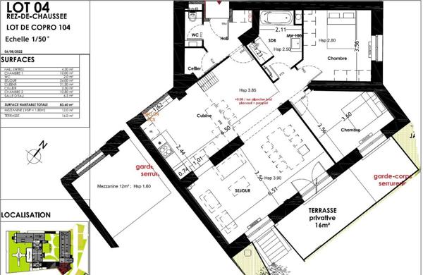 Vente Appartement 4 pièces 94 m2 à Lille