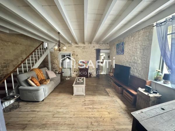 MAISON EN PIERRE 3 CHAMBRES + BUREAU GARAGE ET DEPENDANCE