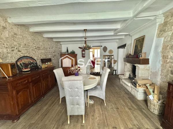 MAISON EN PIERRE 3 CHAMBRES + BUREAU GARAGE ET DEPENDANCE