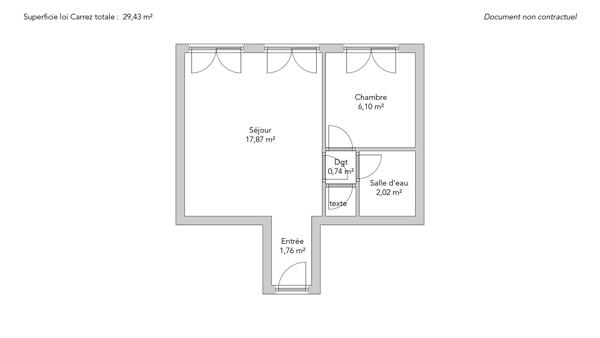 Appartement Paris 1 er - RUE DES PYRAMIDES / PALAIS ROYAL