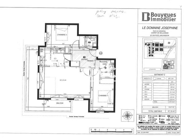Location Appartement 3 pièces 67.19 m² - 4 RUE COLETTE Rueil Malmaison 92500