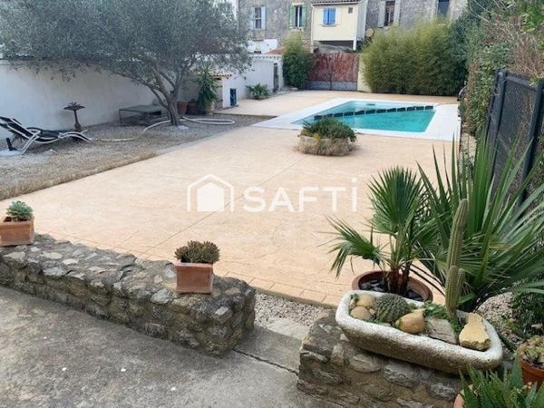 Charmante maison mitoyenne avec piscine au calme