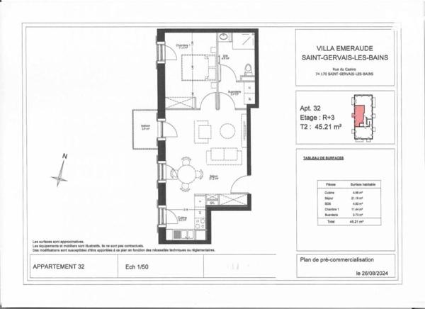 APPARTEMENT 2 PCS Dernier étage
