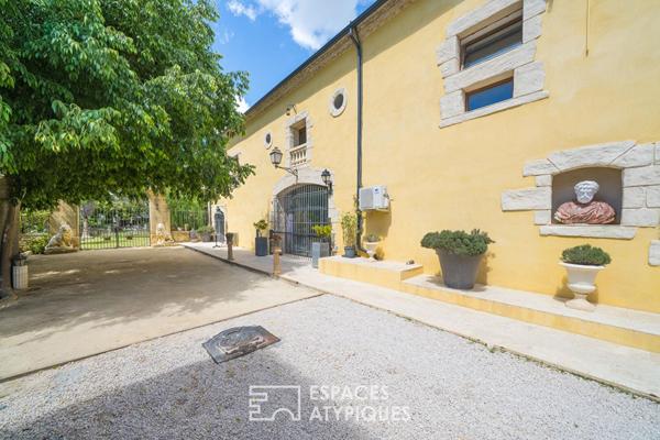 Mas vigneron et jardin intimiste