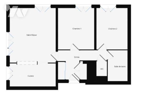 Appartement 2 chambres situé AU MANS - QUARTIER GARE