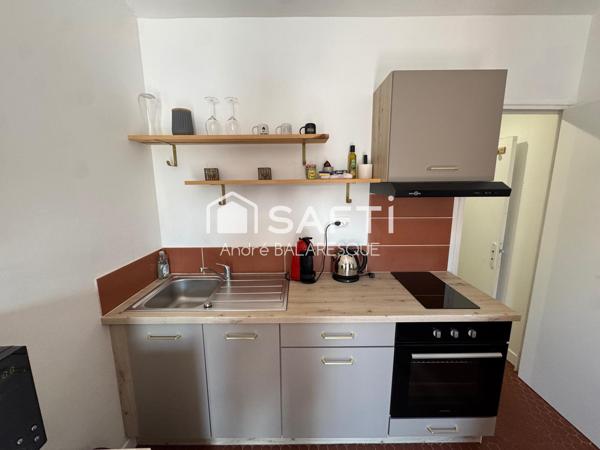 Studio clé en main avec extérieur.