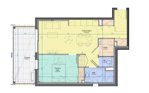 Appartement à vendre    2 pièces •  Narbonne