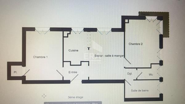 3 Pieces au calme PORTE DE SAINT CLOUD