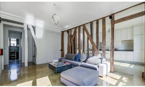 Paris (75003) Porte saint Martin Superbe appartement de style contemporain