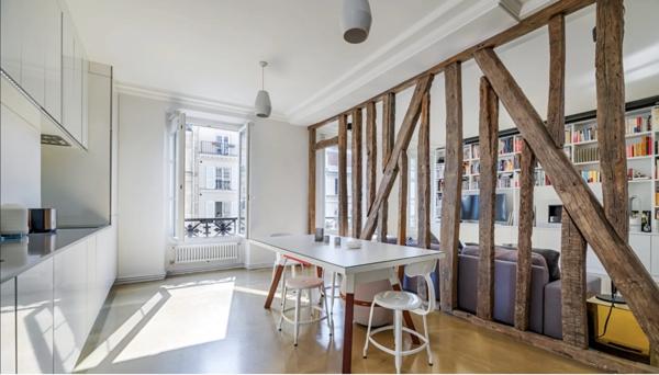 Paris (75003) Porte saint Martin Superbe appartement de style contemporain