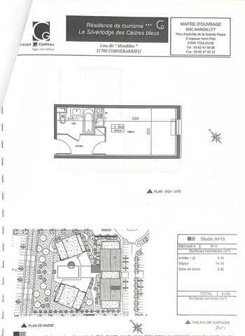 Dans une résidence de tourisme d'affaires de 2011 avec piscine, située à proximité de l'Aéroconstellation, du MEETT et de la Clinique des Cèdres, investissez dans ce T1 meublé d'environ 23m2, situé au 4ème étage. Sous contrat de bail commercial avec la société Appart'city, ce bien vous générera un loyer garanti de 3.894€ HT par an, soit une rentabilité brute garantie de 8,65%. Vous souhaitez vous construire un patrimoine sécurisé et/ou créer un complément de revenu retraite garanti, alors ce bien est fait pour vous. Statut LMNP avec amortissement possible. Photos d'un bien type. A SAISIR !!!