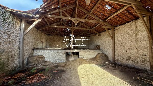 Grange en pierre et maison à rénover – environnement isolé