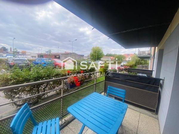 Appartement T2 en rez de jardin avec place de parking