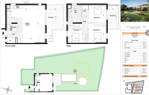 Cagnes-sur-Mer – Villas neuves avec piscine privée