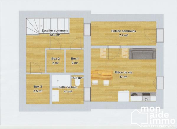 Maison de ville à rénover 113m2 -4 pièces-