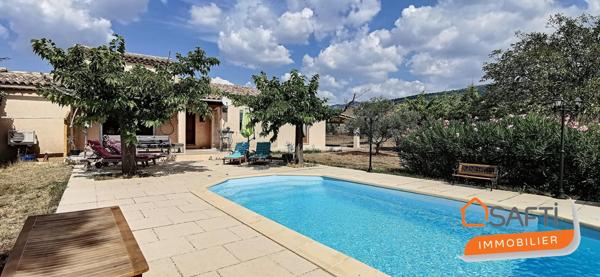 Villa de 130m2 sur 1500m2 de terrain avec piscine