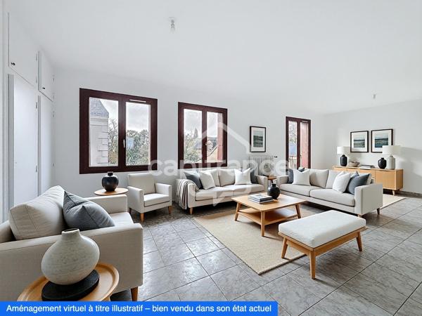 Appartement 100 m2 et 3 chambres, centre de BALLAN MIRE