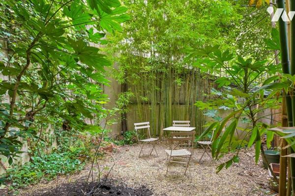 Studio traversant et son Jardin en plein Montmartre