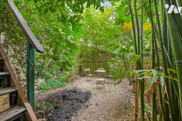 Studio traversant et son Jardin en plein Montmartre
