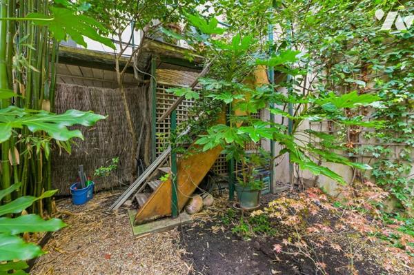 Studio traversant et son Jardin en plein Montmartre