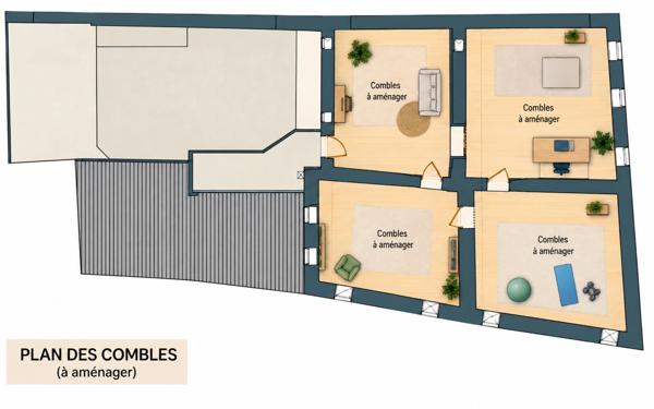ROQUEMAURE (30150) – HÔTEL PARTICULIER – 460 M² – ÉLÉMENTS D’ARCHITECTURE ANCIENS – COUR INTÉRIEURE – GARAGE – TERRASSE – COMBLES À AMÉNAGER