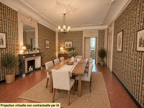 ROQUEMAURE (30150) – HÔTEL PARTICULIER – 460 M² – ÉLÉMENTS D’ARCHITECTURE ANCIENS – COUR INTÉRIEURE – GARAGE – TERRASSE – COMBLES À AMÉNAGER