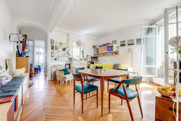 Appartement  familiale Batignolles Paris 17ème 5 pièces 99 m2