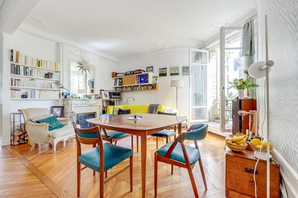 Appartement  familiale Batignolles Paris 17ème 5 pièces 99 m2