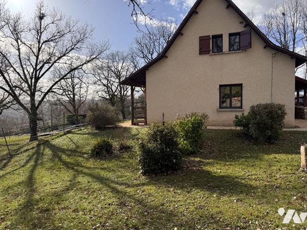 Maison quercynoise sur les hauteurs de Figeac