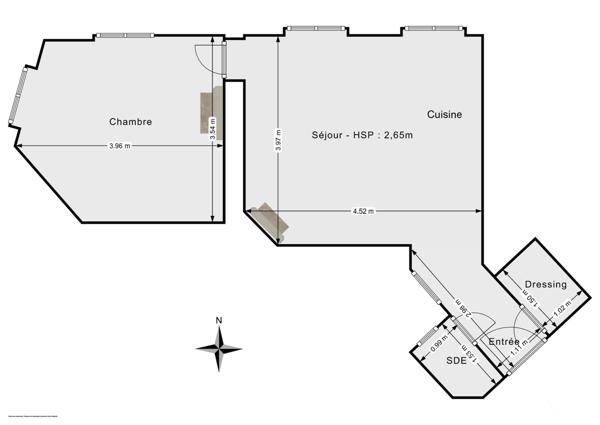 Appartement F2 à vendre  2 pièces - 36,25 m2 PARIS - 75019