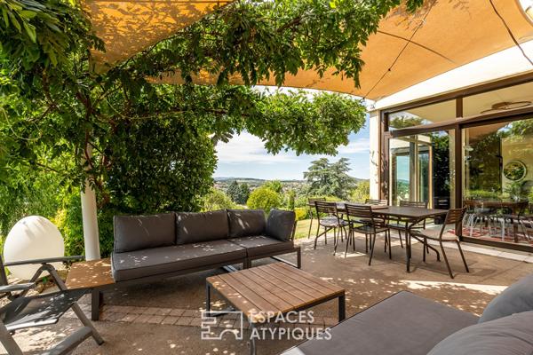 Maison d’architecte entièrement rénovée avec vue panoramique